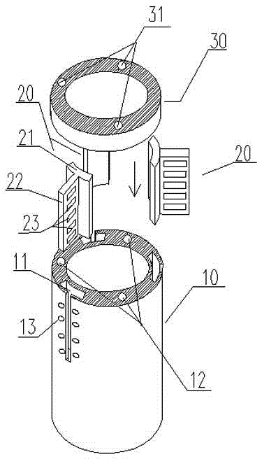 Cooling device with finned muffler