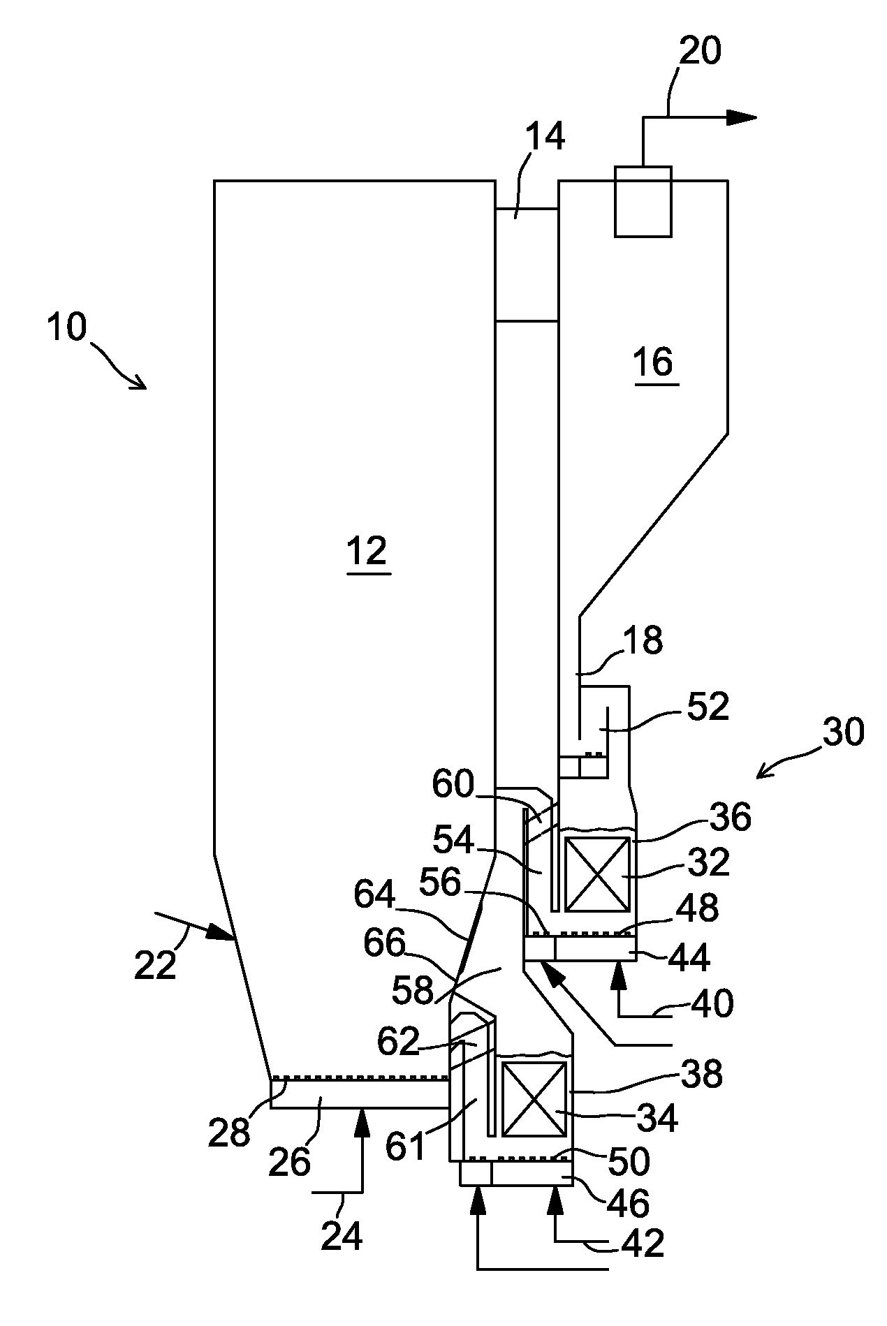 Fluidized Bed Heat Exchanger for a Circulating Fluidized Bed Boiler and a Circulating Fluidized Bed Boiler with a Fluidized Bed Heat Exchanger