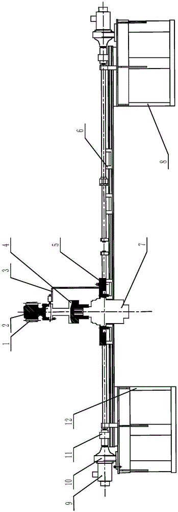 Rotary support test table aligning device and rotary supporting test table