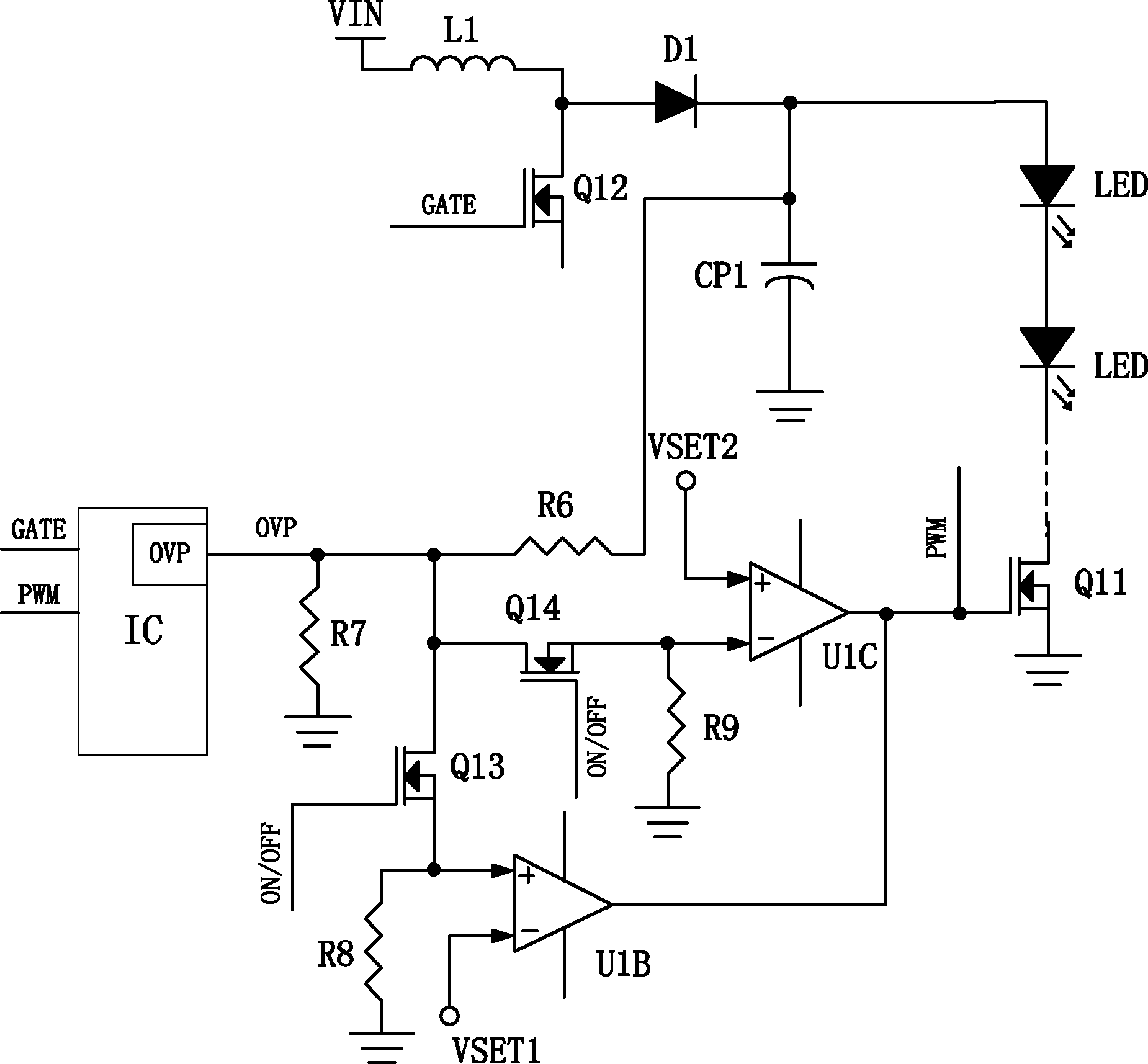 LED backlight drive circuit, backlight module and liquid crystal display device
