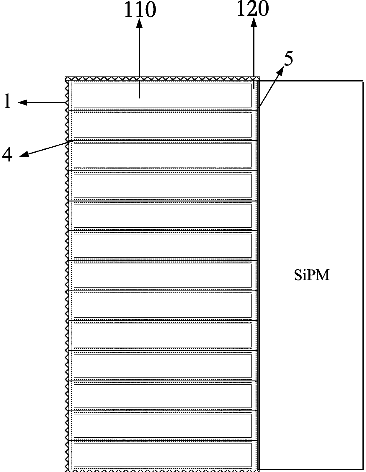 Dual-state functional material radiation sensing device and assembling method thereof