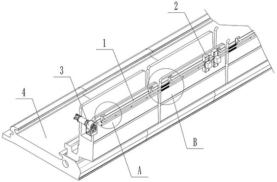 Inspection system of traction type inspection robot