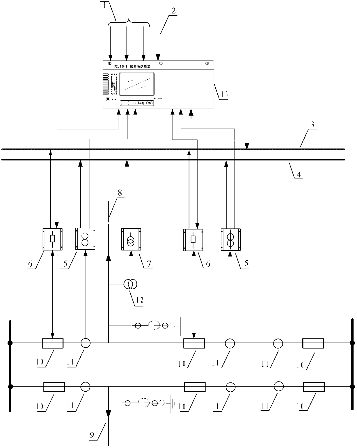 Self-adaptive distance protection method for double-circuit line of intelligent substation