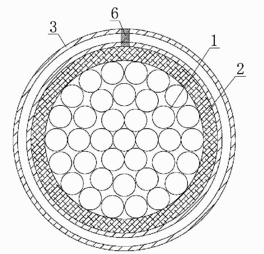Corrugated metal sheath inorganic mineral insulation cable and method for producing the same