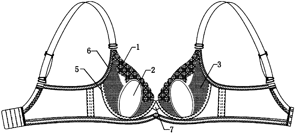 Ultra-thin shaped bra