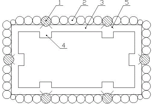 Construction method of tube-jet combined pile supporting underground wall structure