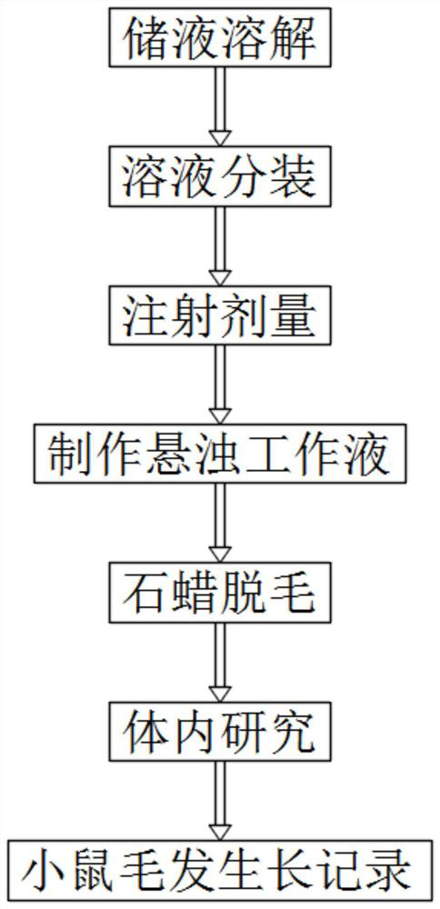 Method for inducing white hair model