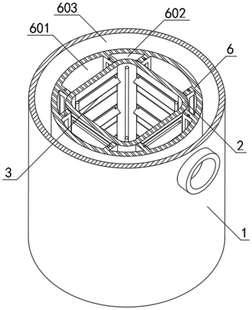 Waste gas collecting and purifying treatment device for sintering furnace