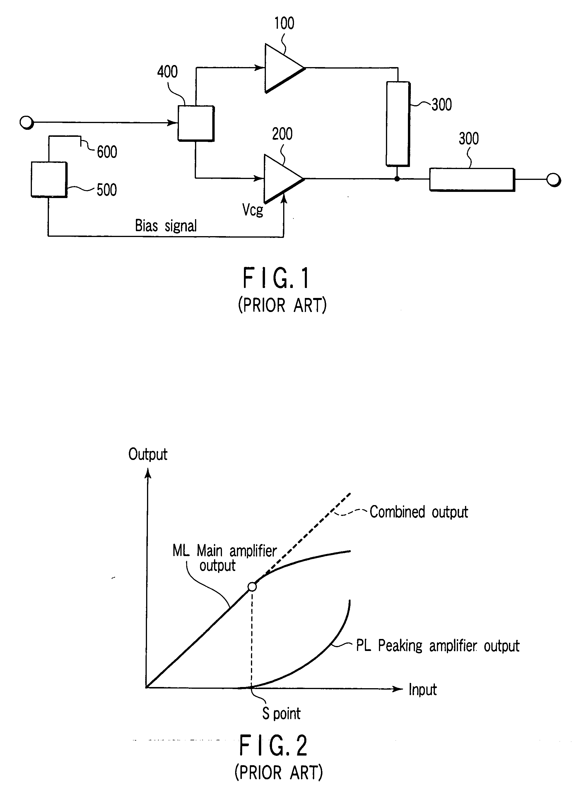 Doherty microwave amplifier and signal processing method thereof