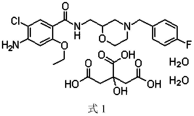 Mosapride citrate pharmaceutical composition