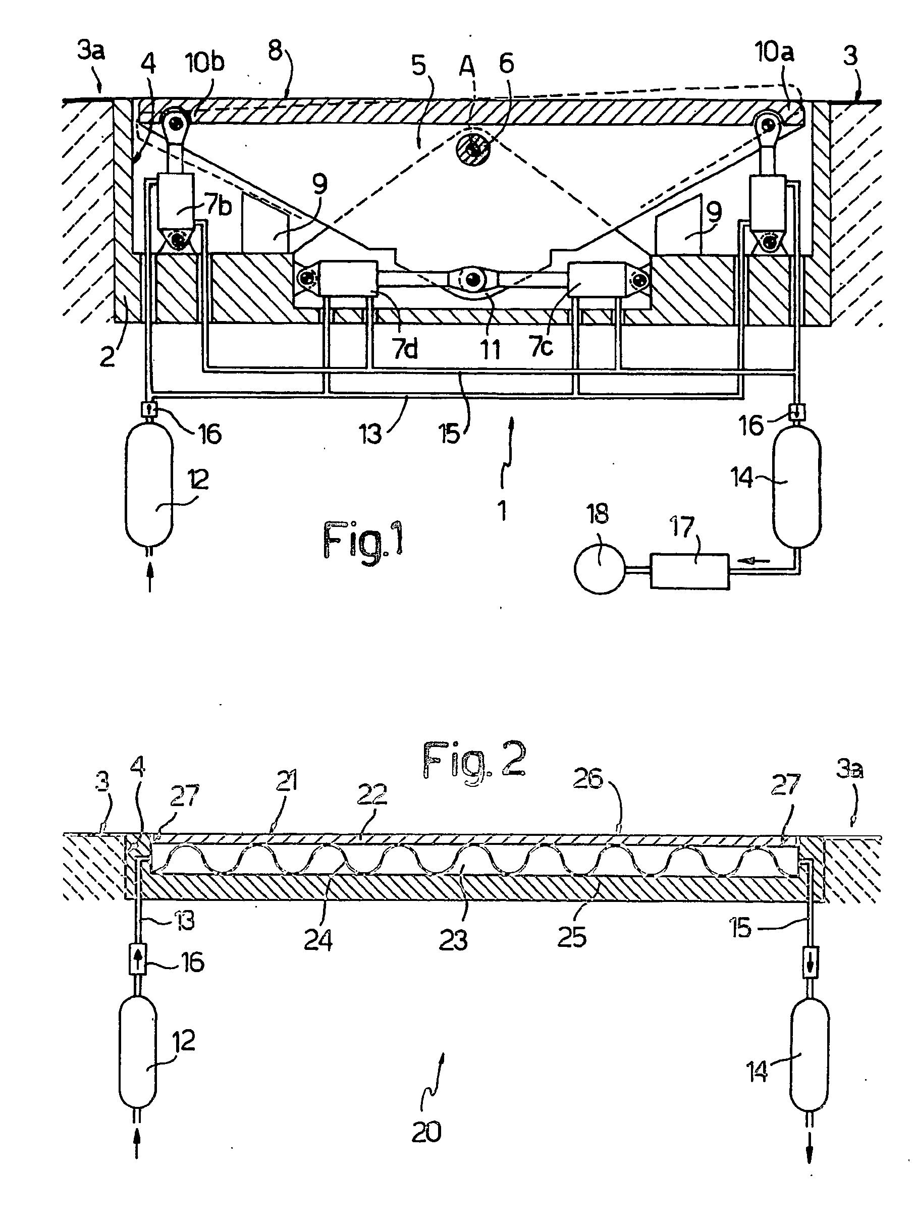 Fluid Device for Recovery of the Kinetic Energy of a Vehicle
