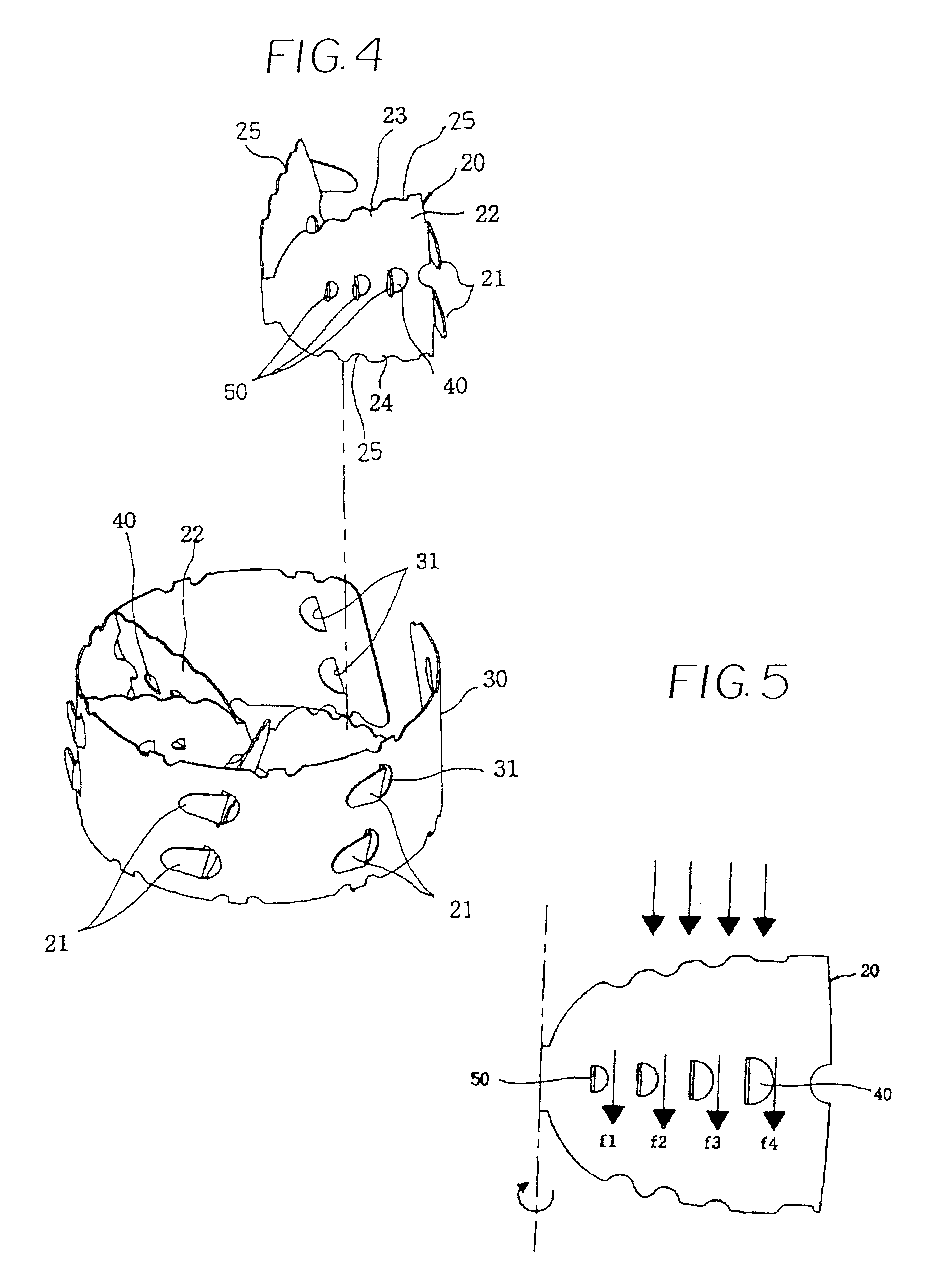 Wing structure of air swirling device for internal combustion engine