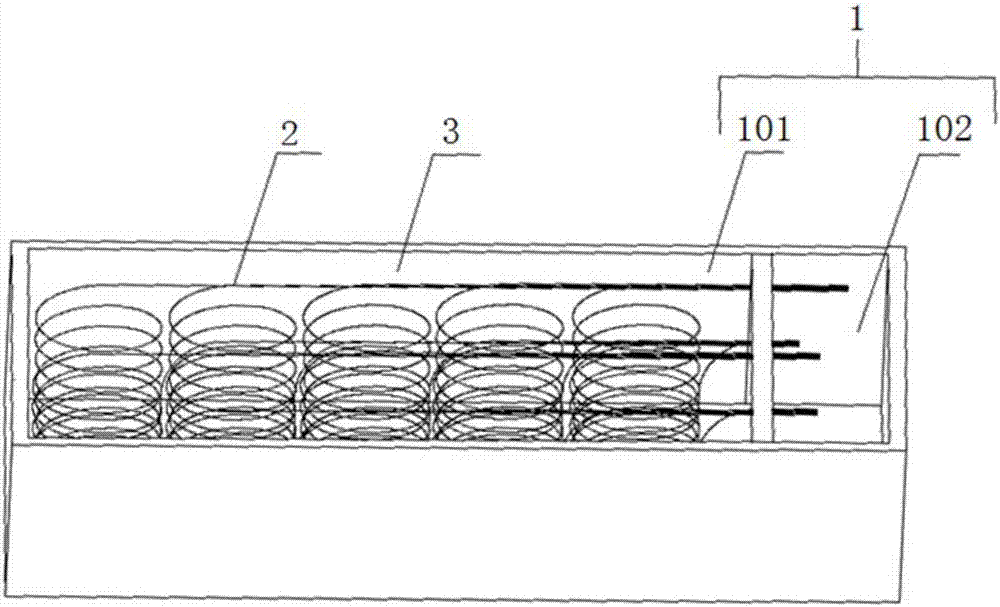 Energy storing battery and energy storing system