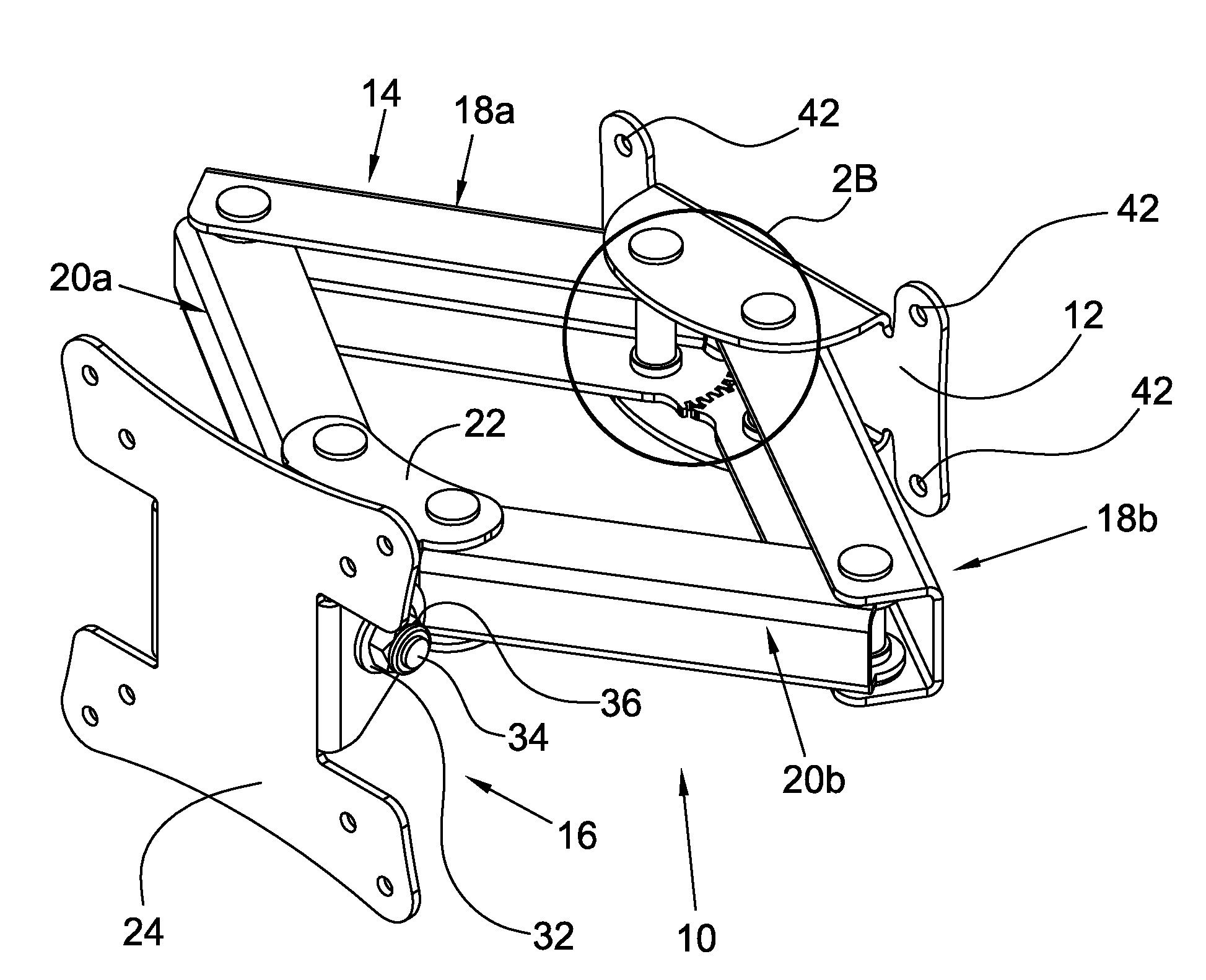 Scissor linkage mechanism