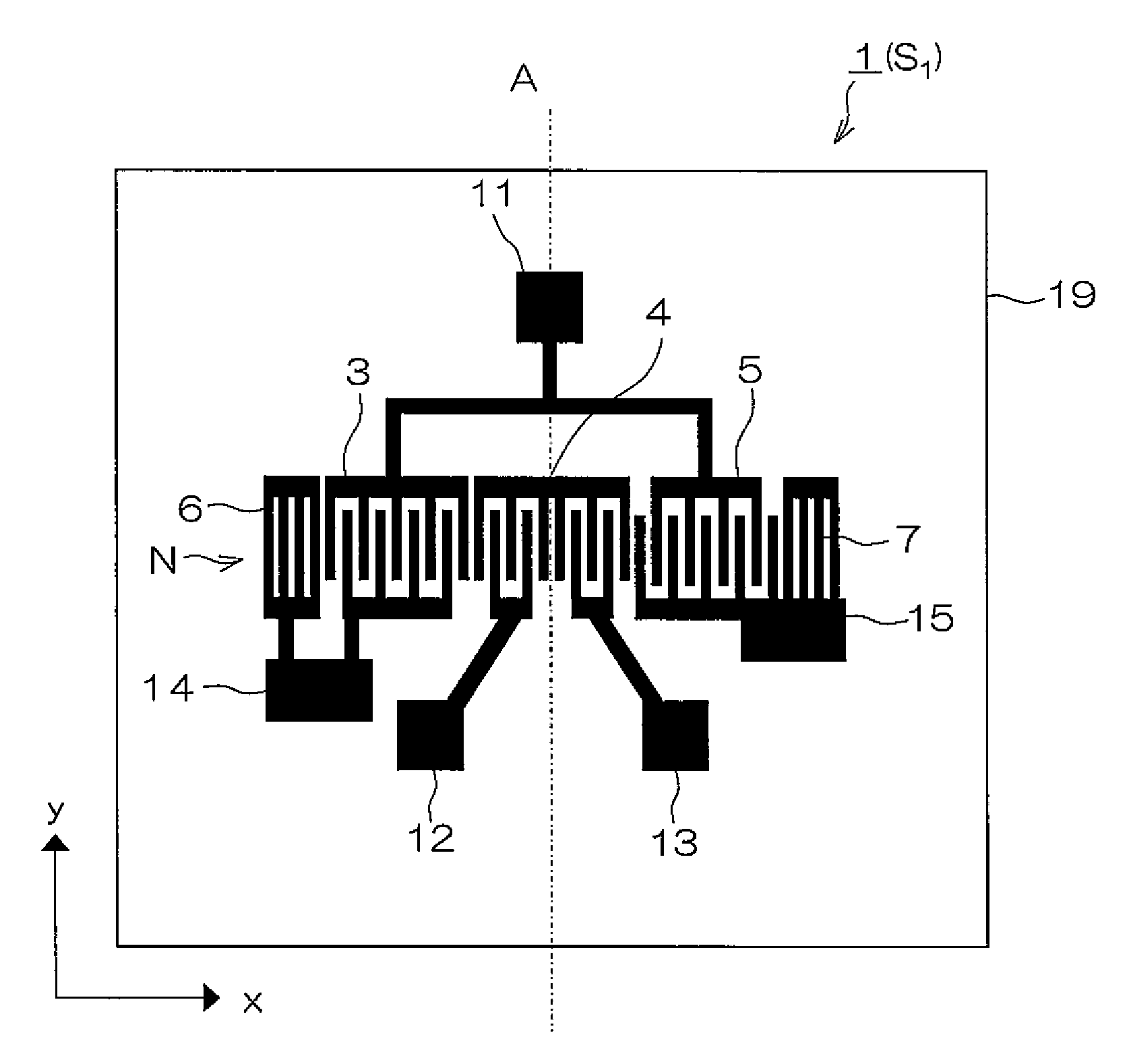 Surface acoustic wave element, surface acoustic wave device and communication device including the same