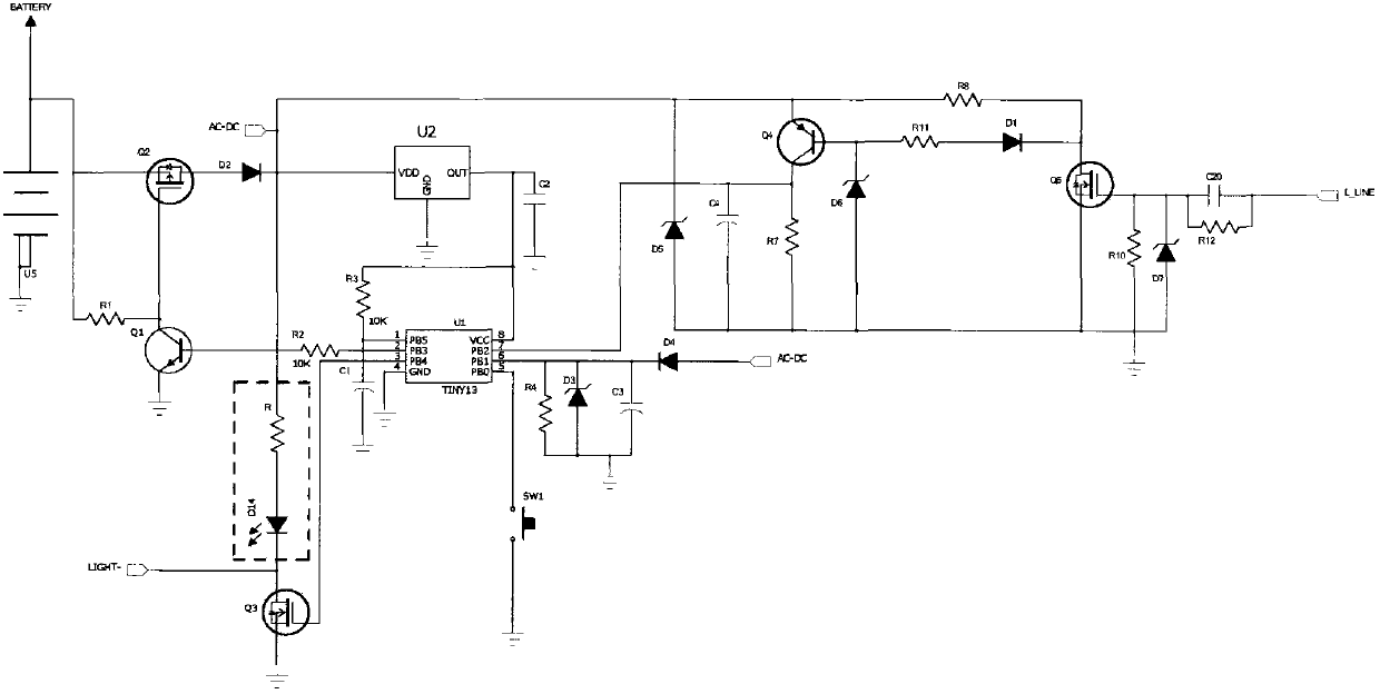 Intelligent identification power supply during power grid blackout or artificial-switching power-off