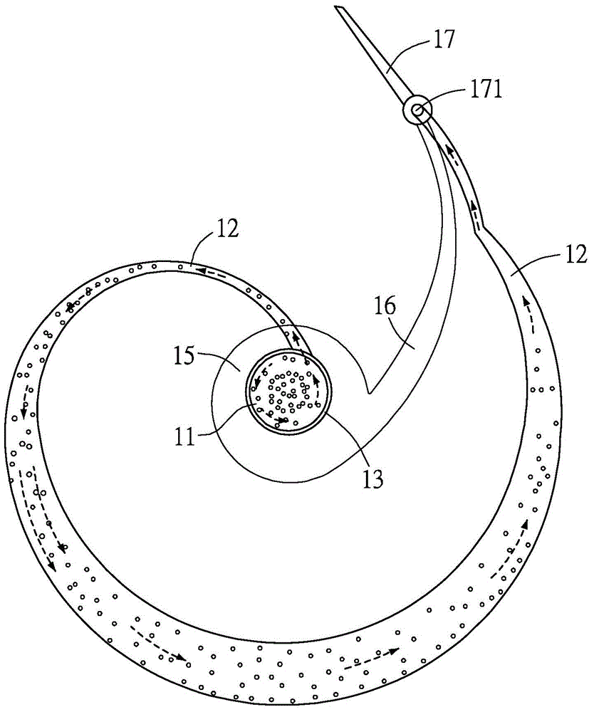 Centrifugal type channel device and centrifugal type channel main body