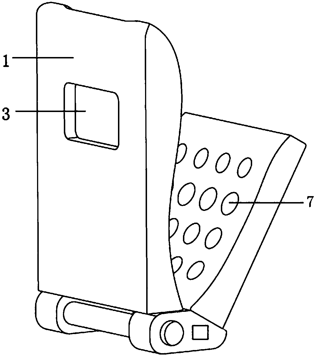 A train arrival reminder system based on automatic lock seat and its application method