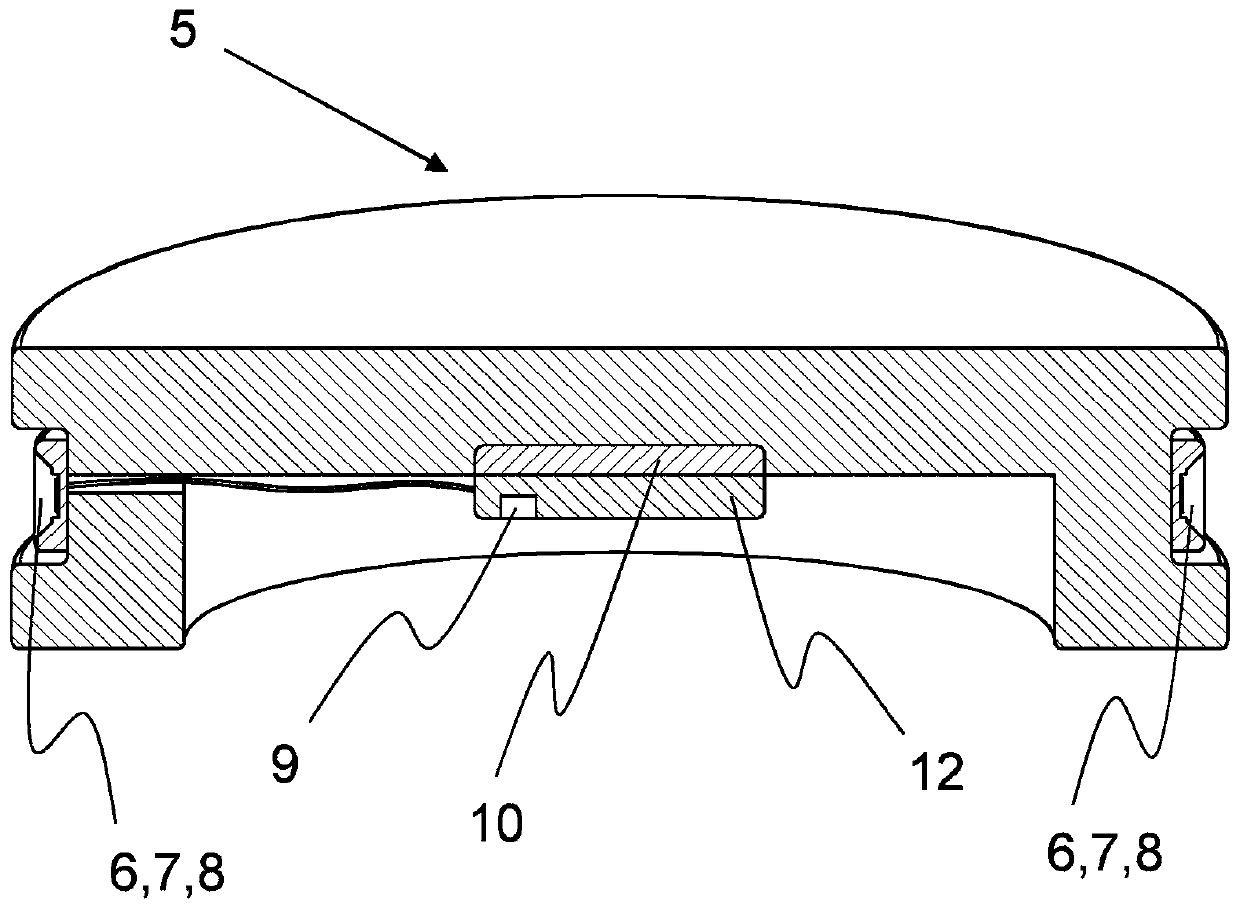 Spinning pot with display element for displaying properties of fiber material