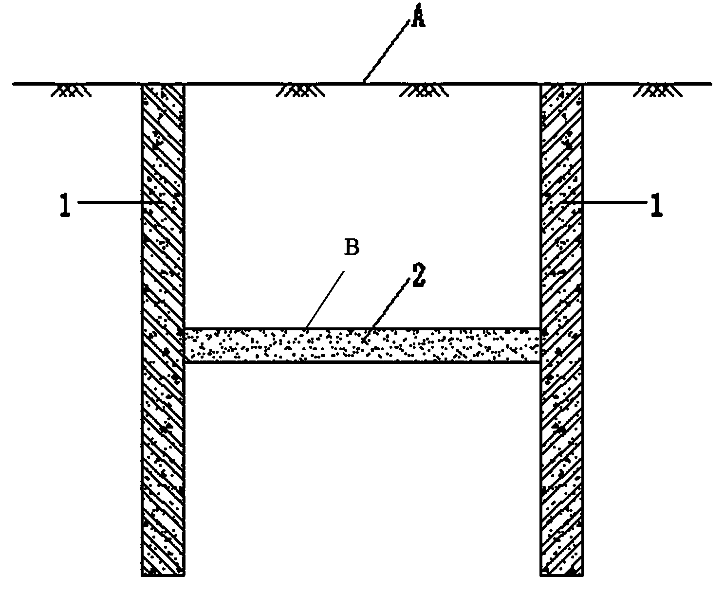 Deep function pit supporting structure in karst geology condition and construction method thereof