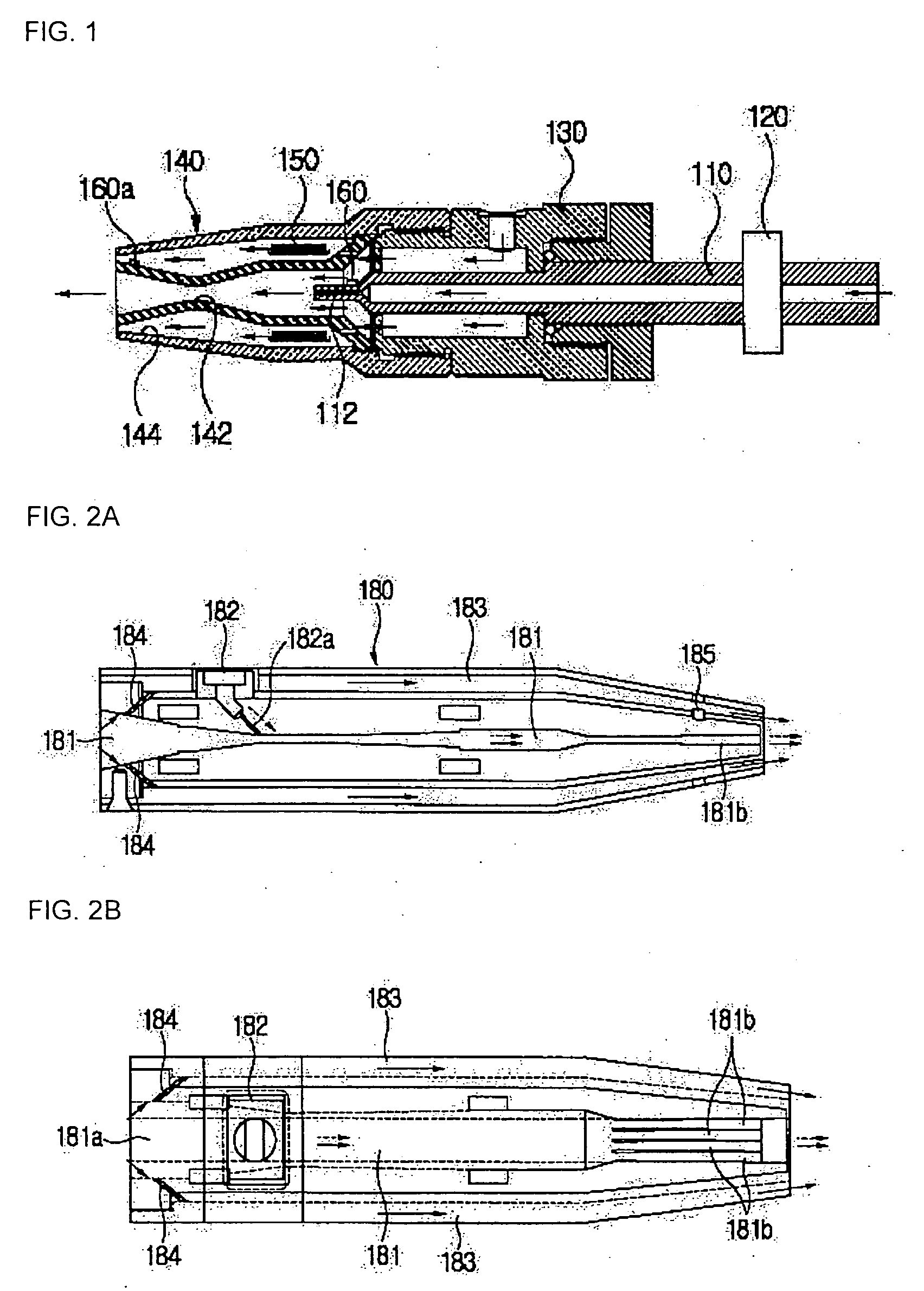 Nozzle for spraying sublimable solid particles entrained in gas for cleaning surface and method of cleaning surface using the same