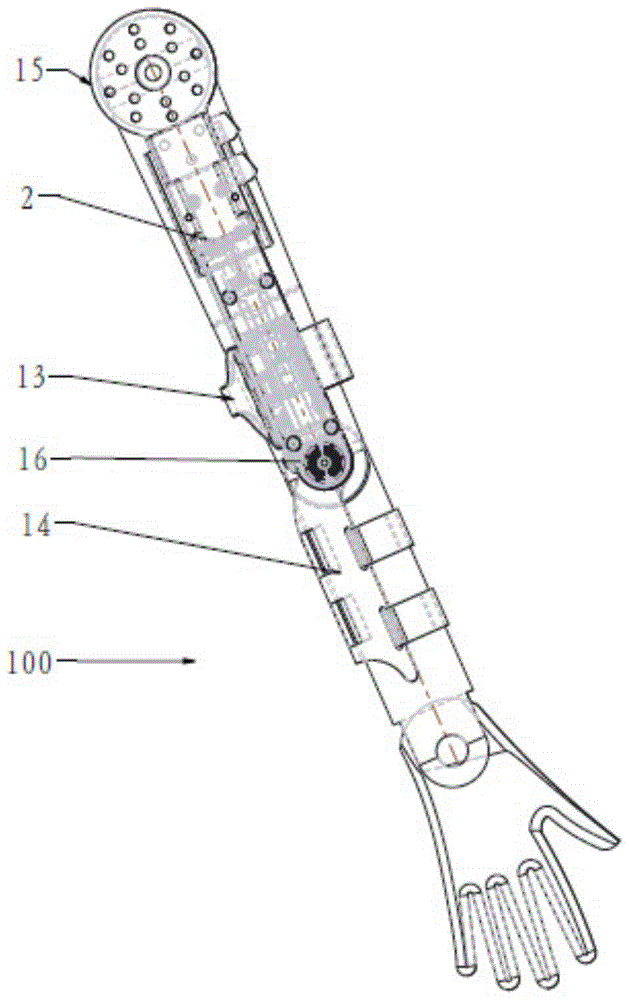 Elbow degree of freedom realization device and its working principle of wearable rehabilitation trainer