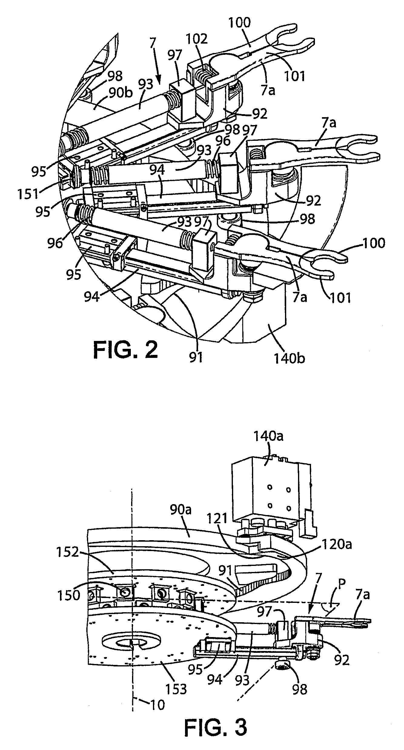Container switching device