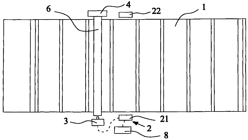 Excitation device for detecting mechanical waves of a wood material