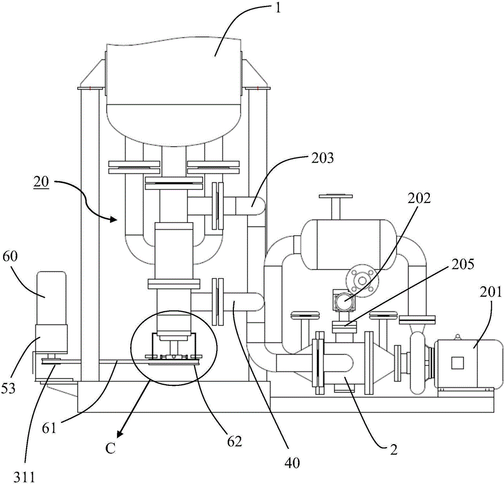 Water distribution apparatus of dyeing machine