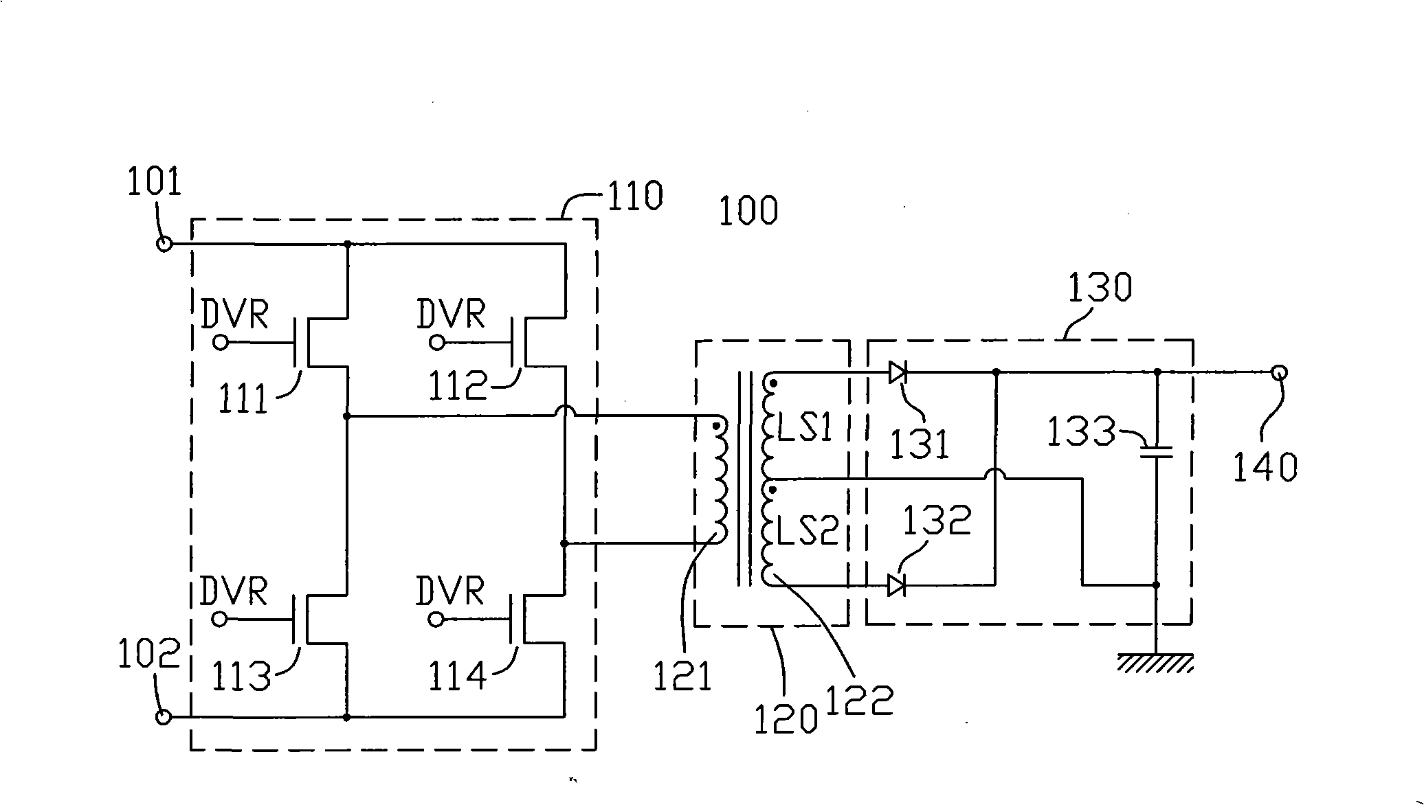 Power supply circuit and LCD device using the same