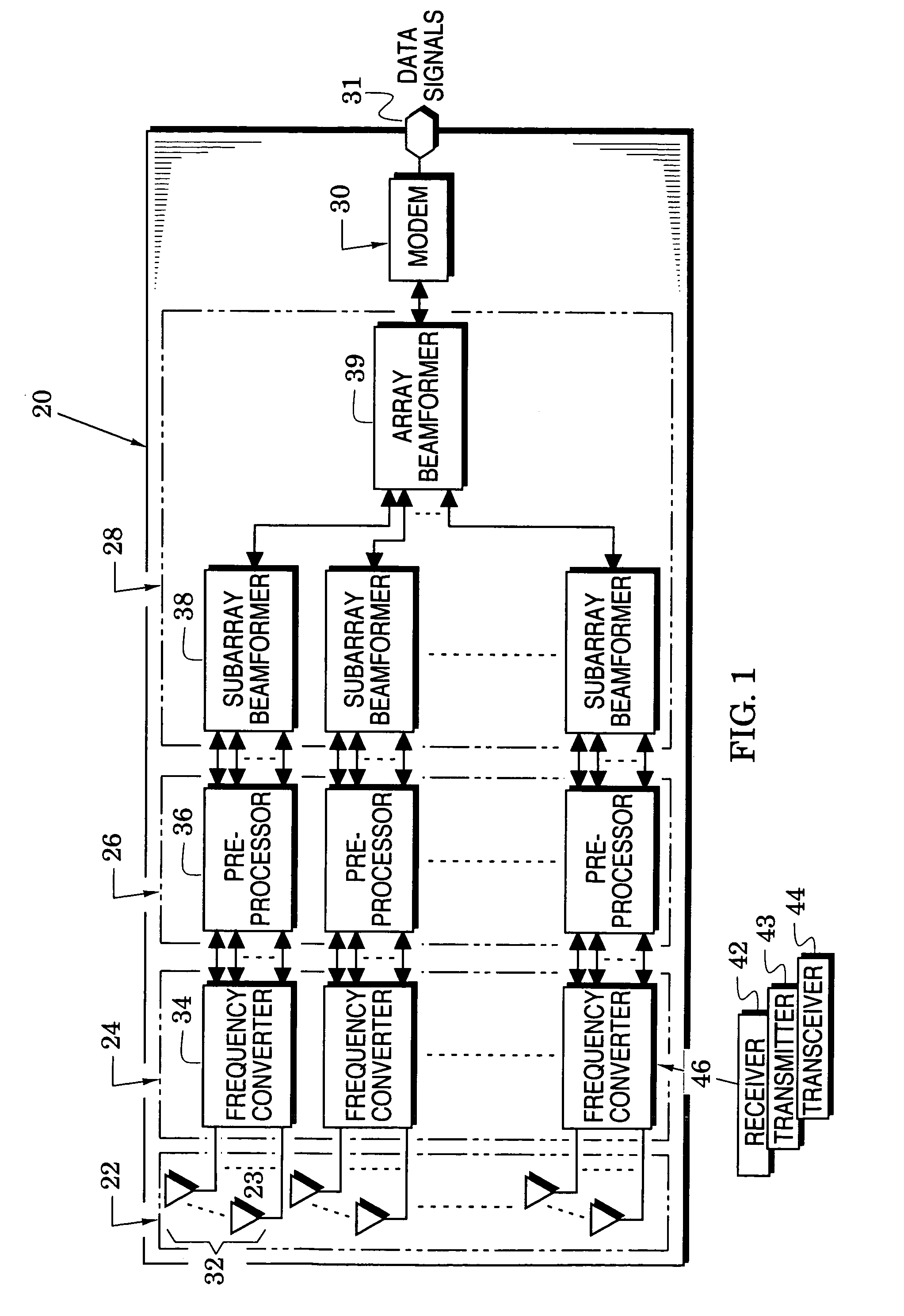 Adaptive beamforming methods and systems that enhance performance and reduce computations