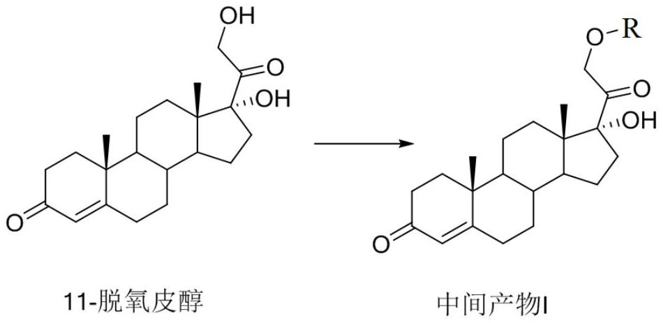 Method for synthesizing 21-hydroxy-17-(1-oxopropoxy)pregna-4-ene-3,20-dione