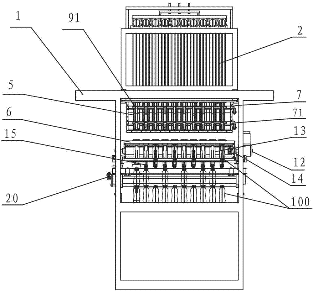 A multi-station intelligent bottle unscrambler device