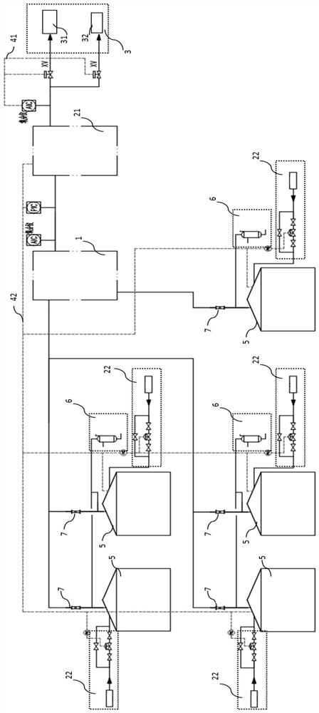 Liquid storage tank tail gas treatment system and method