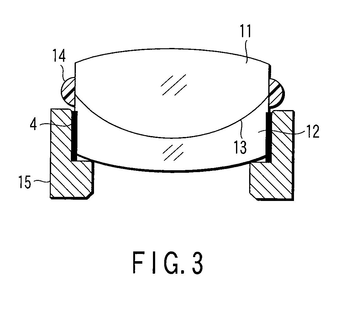 Optical device for fluorescence imaging