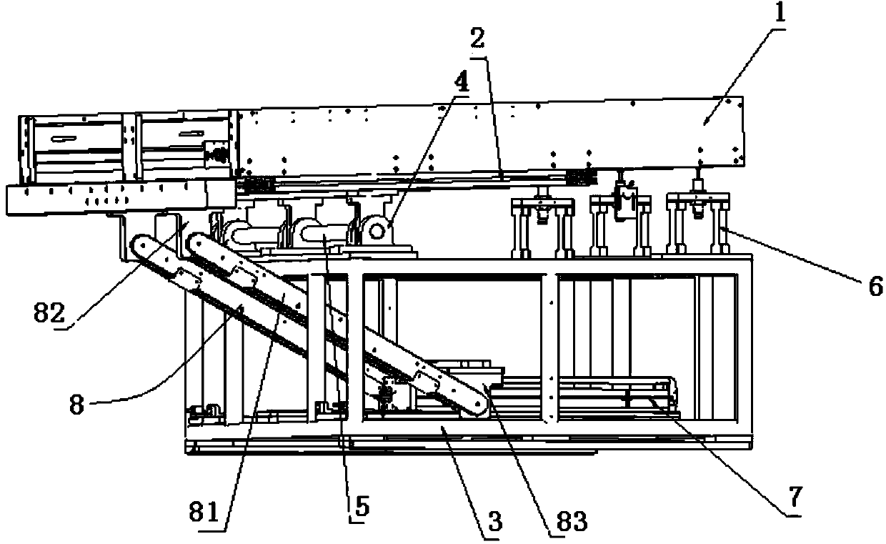 Overturning mechanism used for conducting picture inspection on liquid crystal panel