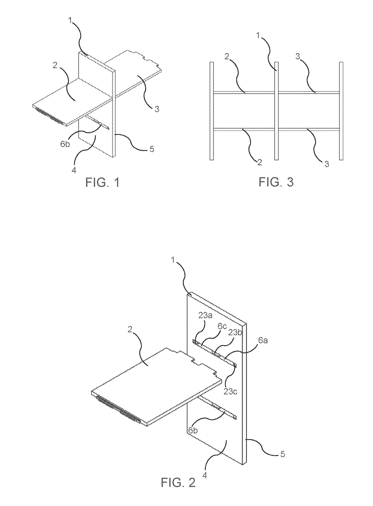 Set of panel-shaped elements for a composed element
