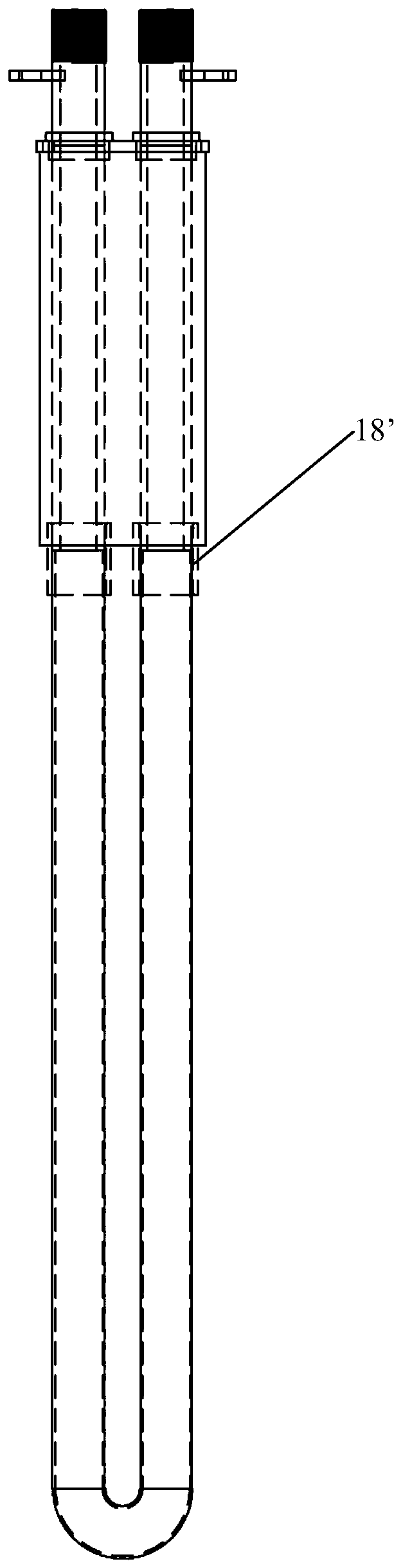 U-shaped hollow electric heating radiant tube