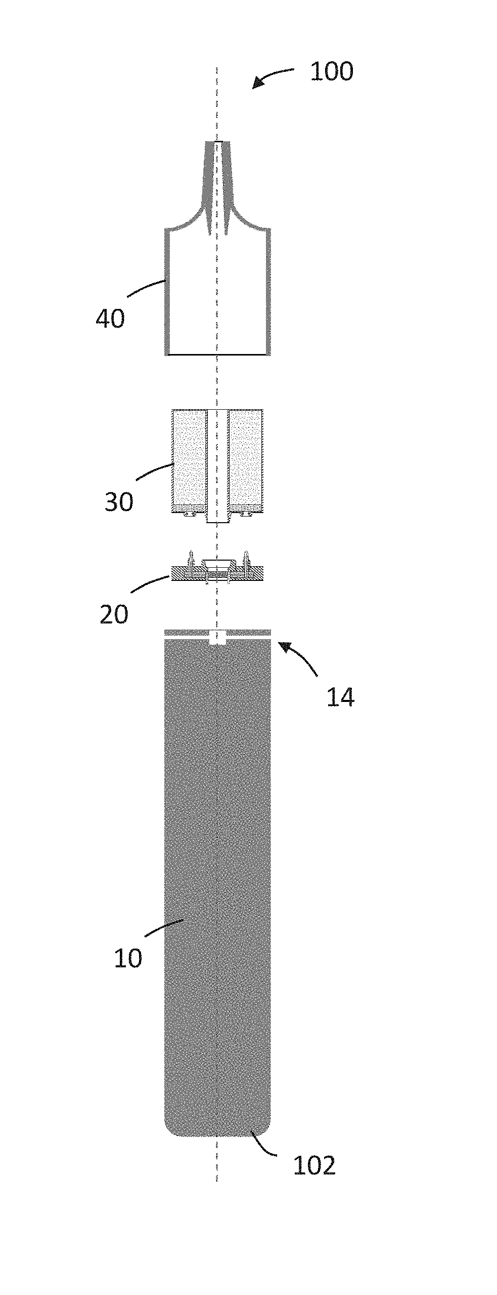 Aerosol-generating system with separate capsule and vaporizer