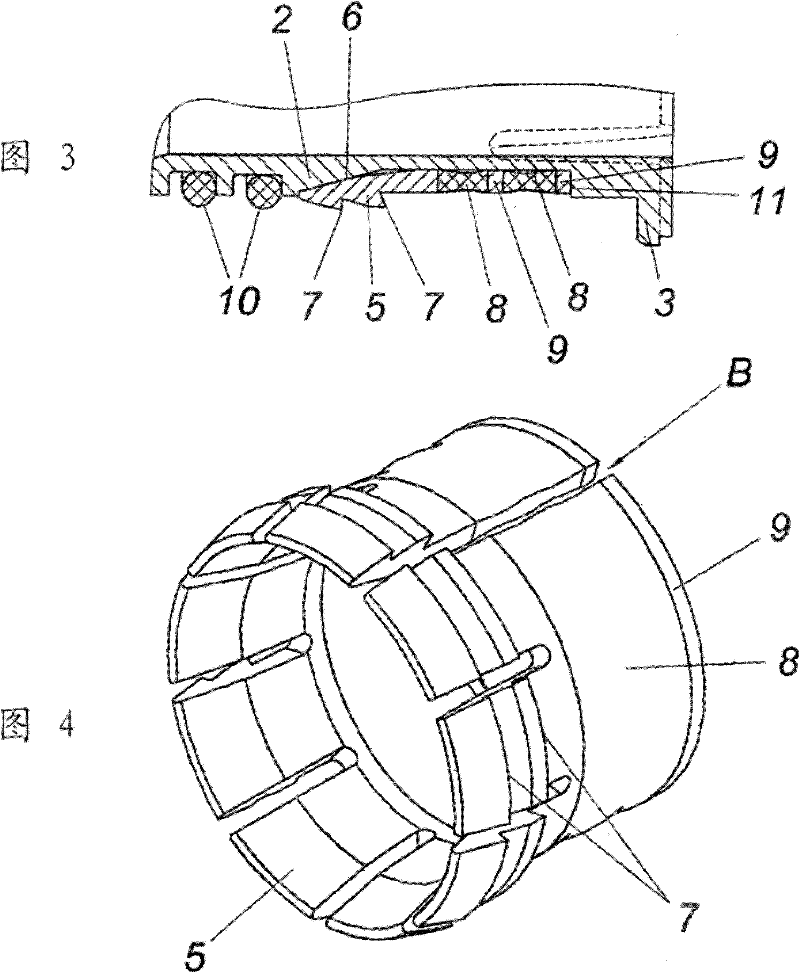 Connection device for a plastic tube