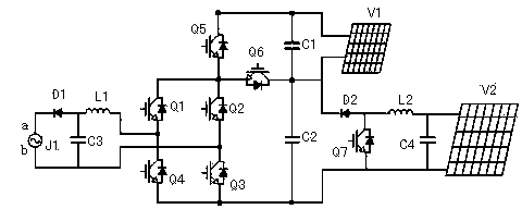 Five-level single phase photovoltaic gird-connected inverter