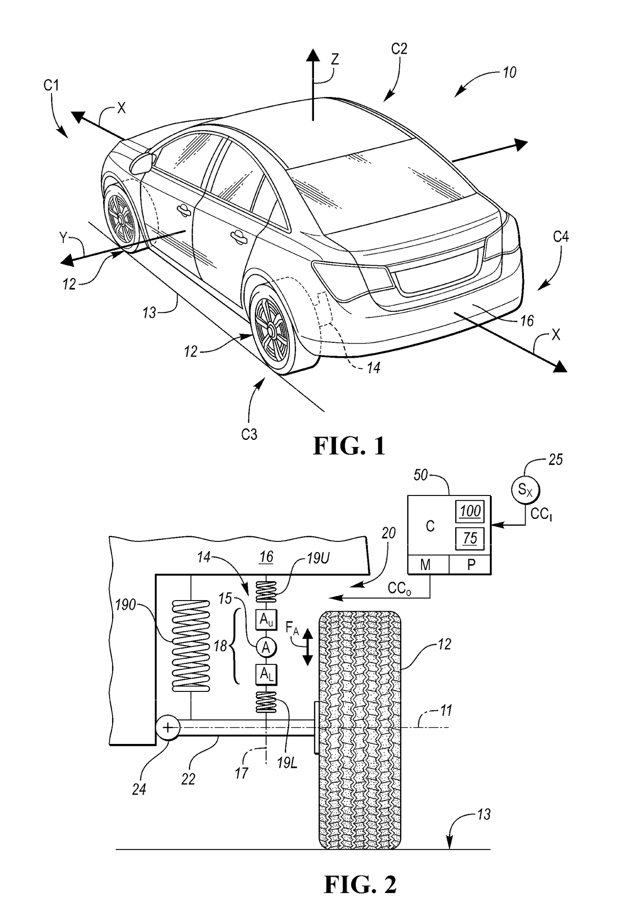 Vehicle with suspension force decoupling system