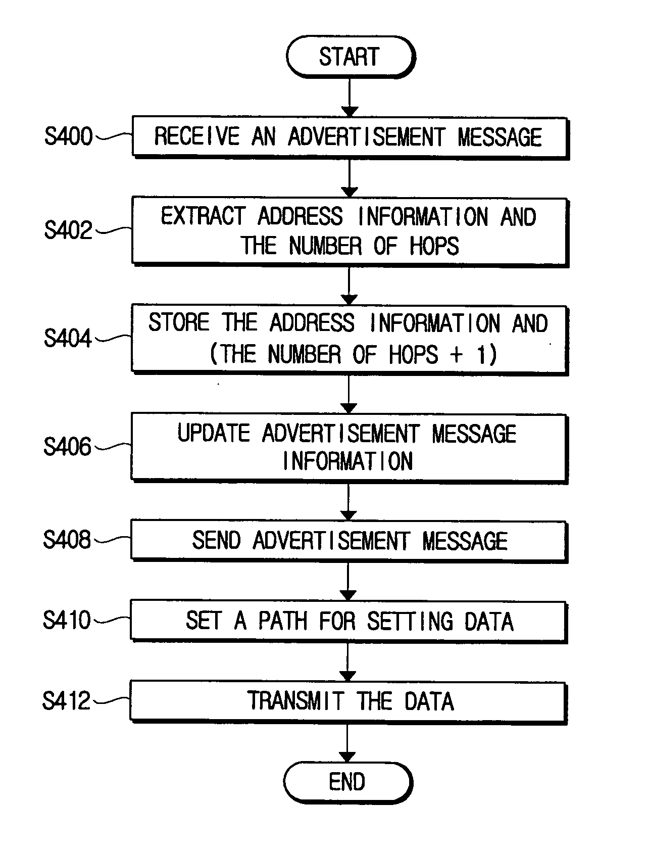 Data transmission path setting apparatus and method for ad-hoc network
