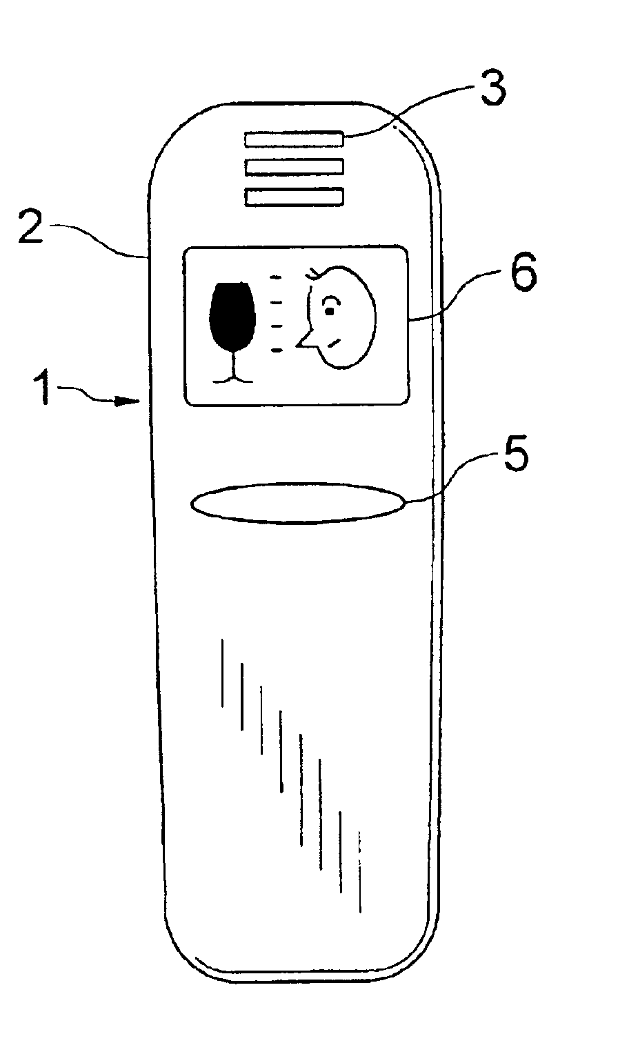Exhalation gaseous component gauge and a cellular phone equipped with function of measuring gaseous components