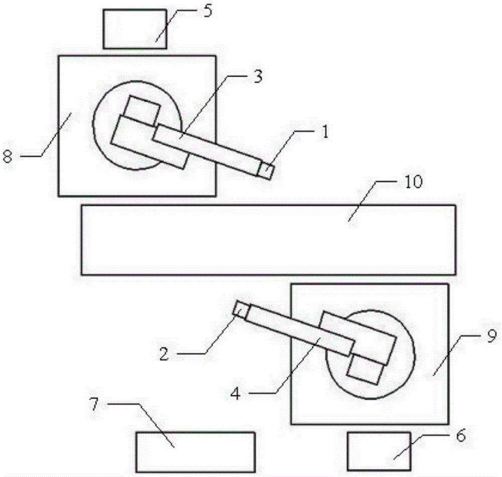 Swing type measuring head robot online measuring system for BIW dimension detection