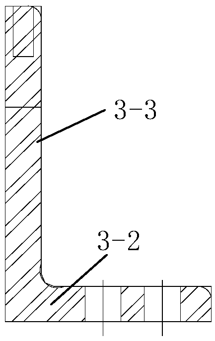 Curtain wall adjustable connection joint structure based on transformation angle iron and construction method