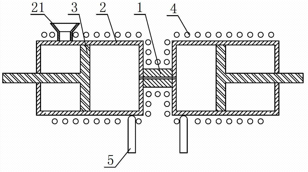 Two-way extrusion capillary rheometer