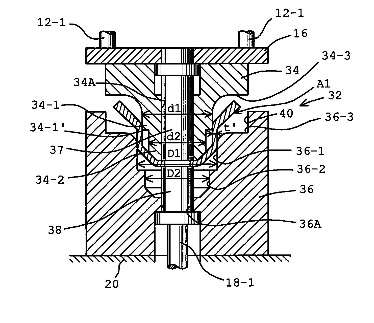 Method and apparatus for producing thin walled tubular product with thick walled flange