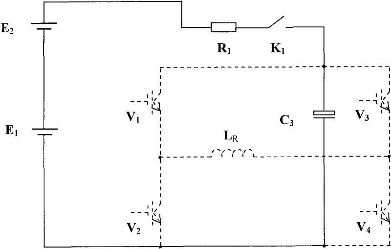 Emission current subdivision control circuit based on magnetic source electromagnetic method