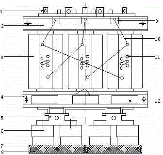 Low-noise dry-type transformer